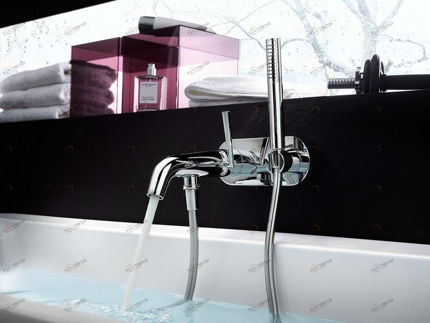 Nobili Rubinetterie Смеситель для ванны, однорычажный, с ручным душем Likid Lk00110cr