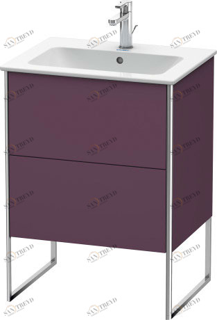 XS444509494 XSquare Тумбочка напольная Баклажан шелковисто-матовый лак Duravit