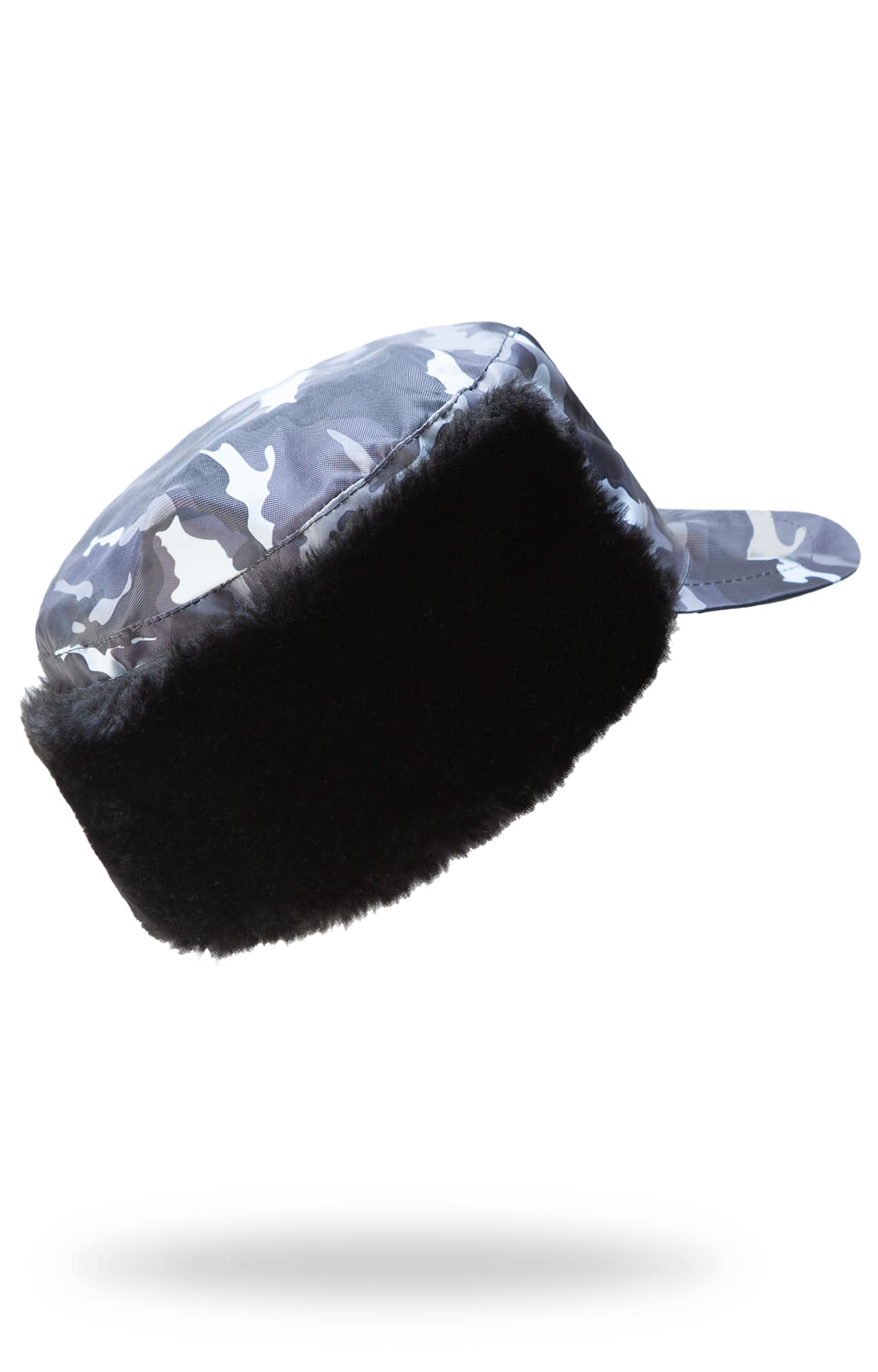 61450 Кепи "Охранник" зимнее цвет камуфляж серый  Головные уборы  размер 57 Спецодежда  - Вид №1