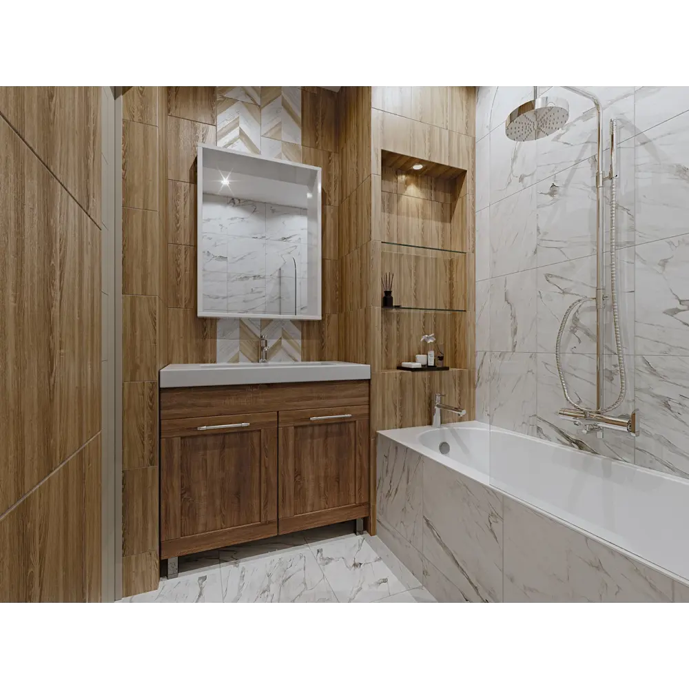 Декор Wood Line 35x25 см цвет бежевый BELANI STLM-2127094 - Вид №2