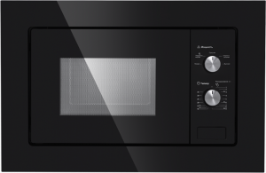 MBMO.20.1PGB Встраиваемая микроволновая печь jbmo.20.5grbg/ 60 см, 595x343,5x388 мм, механическое управление, 20 л, 1250 вт, черный цвет Maunfeld