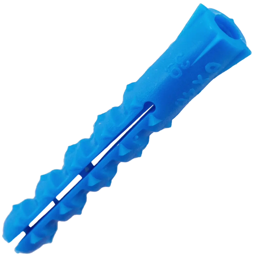 Дюбель с шипами для полнотелых материалов 6х40 мм полипропилен цвет синий 500 шт НЕВСКИЙ КРЕПЕЖ STLM-2033253