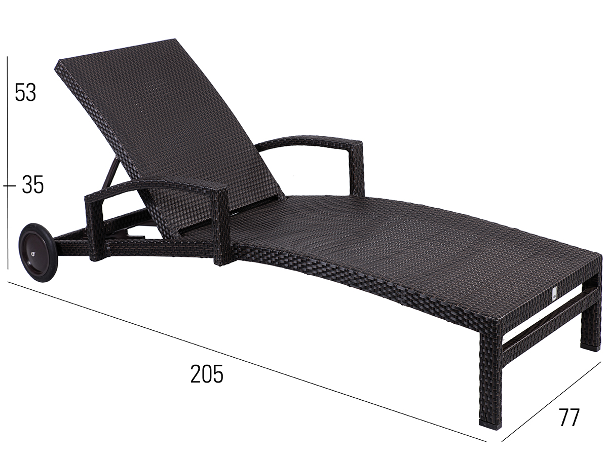 68.00.0104 Bellini шезлонг мокка Mbm  - Вид №2