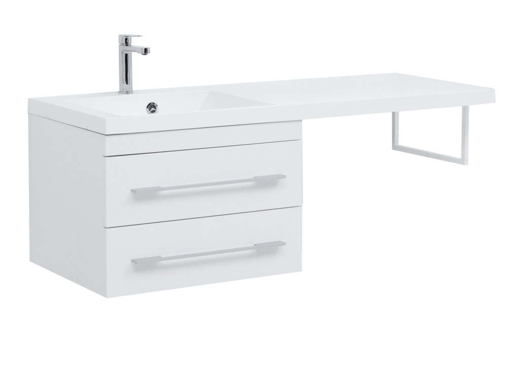 Тумба с раковиной Aquanet Нота 120 L белый 0017148300239565 - Вид №4