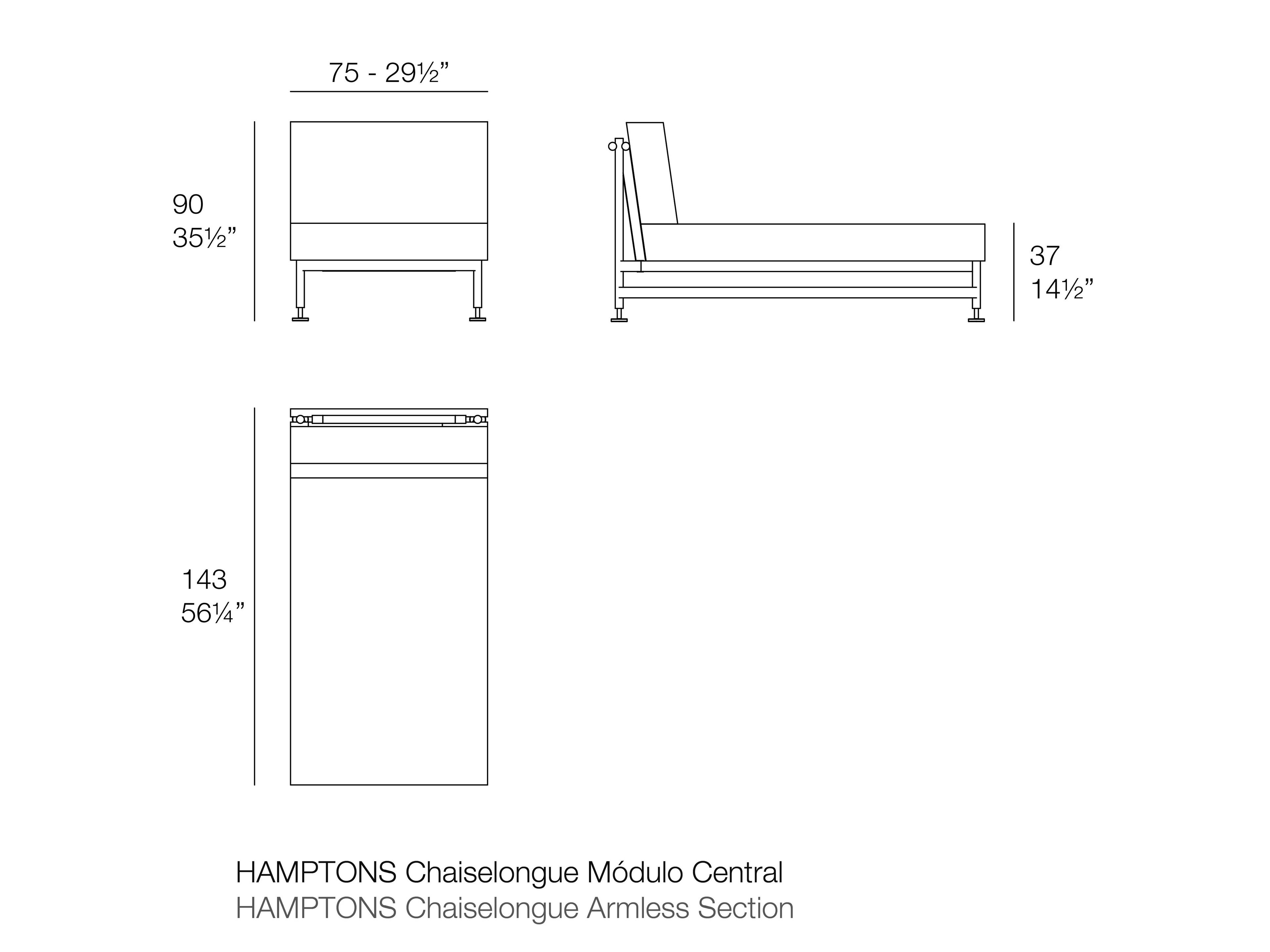 Ткань сад диван Vondom Hamptons ARCH-00129965 - Вид №13