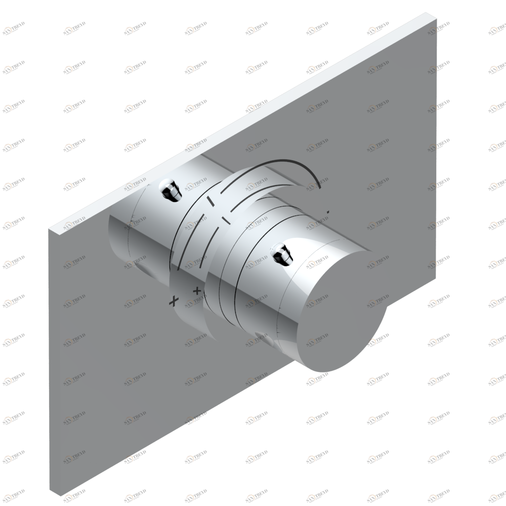 U2K-5100B Ручка регулировки для термостата THG, арт.5100A 1/2" и 5200A 3/4" Thg-paris So Хром U2K 5100B  A02 CAT.A