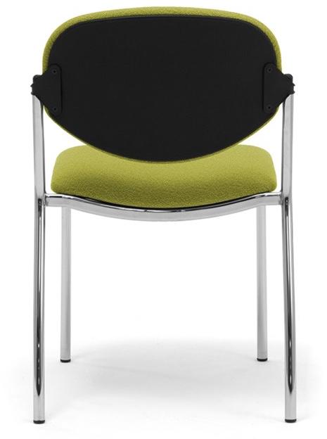 Leyform Приставной стул из хромированной стали и ткани  6540  - Вид №2