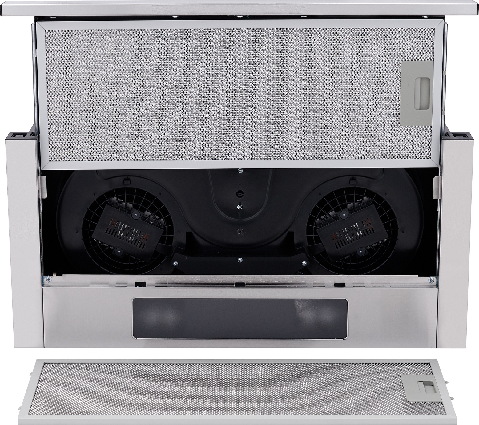 TEL 06 2M IX Встраиваемая с выдвижной кареткой, 60см, 600 м3, 2 мотора, панель управления:нержавеющая сталь, механическое управление, нержавеющая сталь Weissgauff Santreyd  - Вид №1