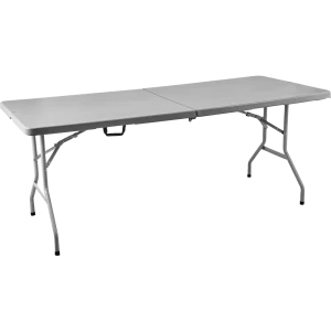 Стол садовый прямоугольный Сатурн СТР180 разборный 76x74x183 см сталь/пластик серый 88243370 STLM-2061561