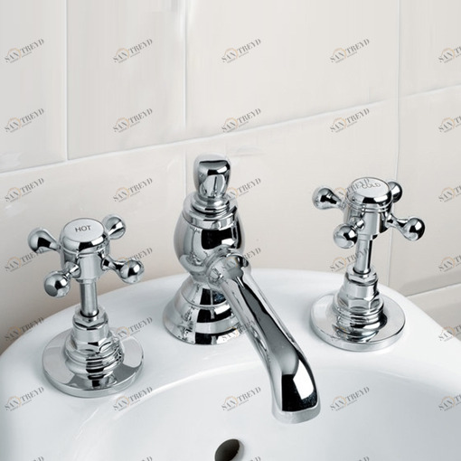 Смеситель на 3 отверстия для биде IBV512CR Devon Devon VICTORIAN Devon&Devon