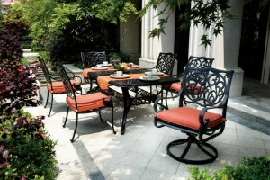 Обеденная группа на 6 персон металлическая "Барселона" BESTA FIESTA MELLIFLUOUS 044709 Красный;черный