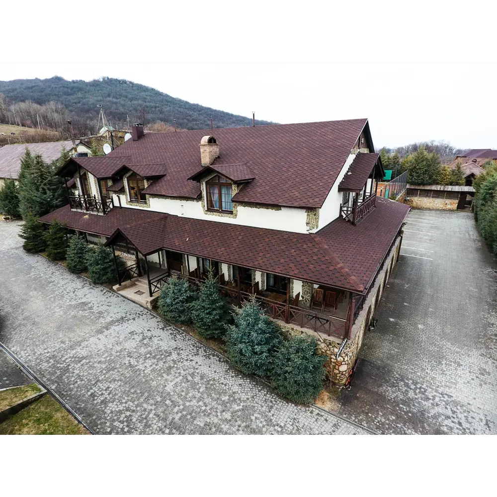 Гибкая черепица Docke Pie Евразия шестигранник коричневый 3 м² DÖCKE STLM-2010701 - Вид №5