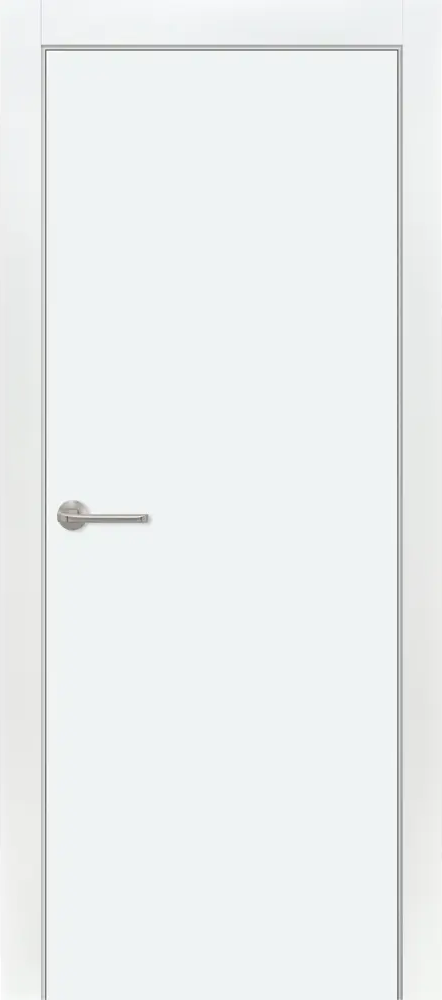 ПРИНЦИП: Межкомнатная дверь белая 70×200 см с финиш-покрытием 87923212