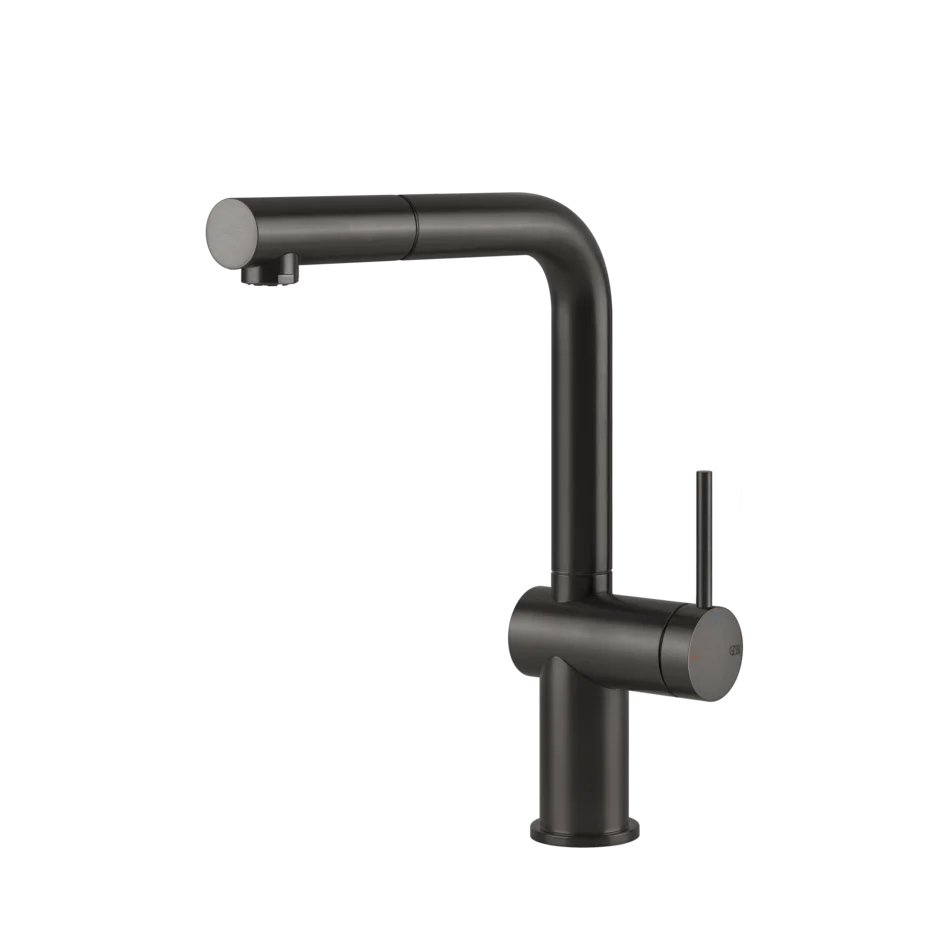Смеситель для раковины 60433 707 Gessi Inedito ЧЕРНЫЙ МЕТАЛЛ BR. PVD 60433707