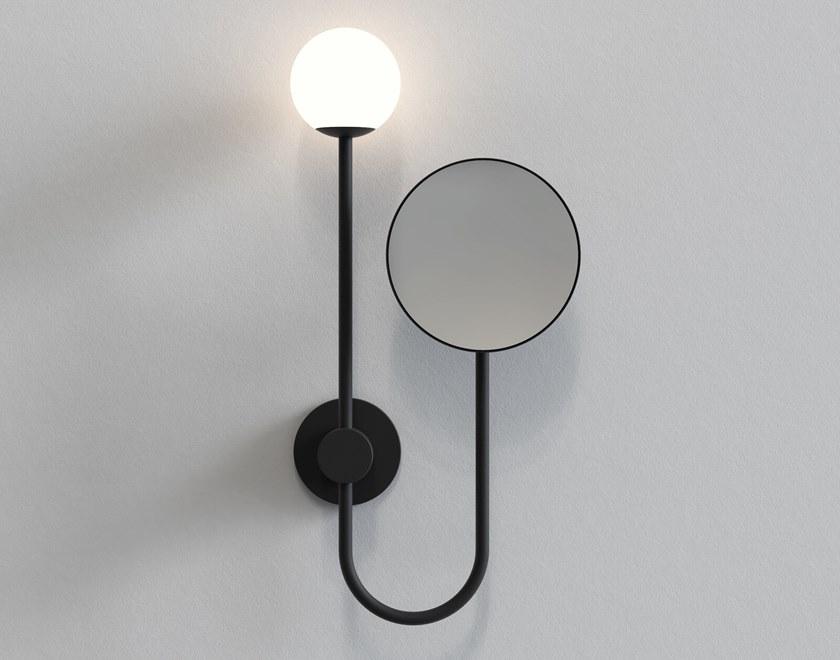 Astro Lighting Настенное металлическое увеличительное зеркало со встроенной подсветкой Capsule 1424001 / 1424003 - Вид №8