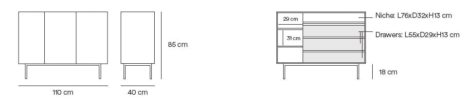 Шкаф из МДФ с распашными дверями TEULAT Arista ARCH-00044976 - Вид №20
