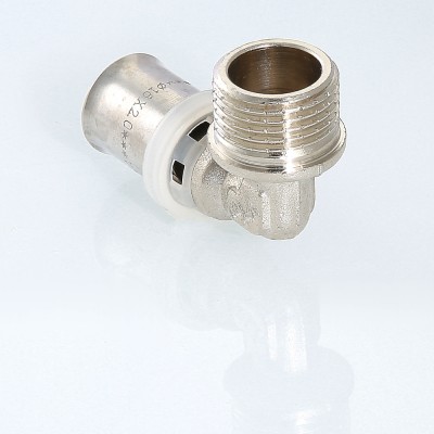 VTm.253.N.003206 Пресс-фитинг – угольник с переходом на наружную резьбу Valtec 32 мм х 1"  - Вид №5