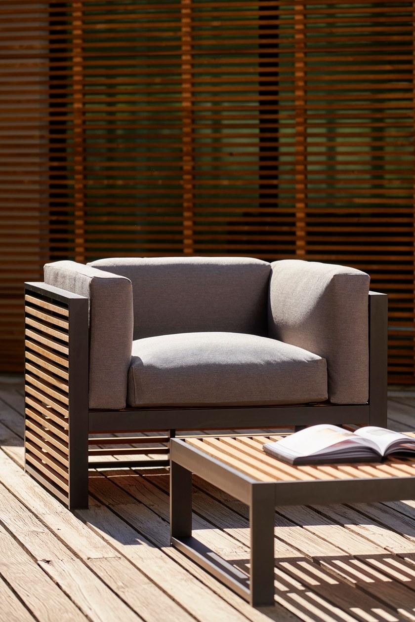 GANDIABLASCO Садовое кресло из тика с подлокотниками Dna teak sun-id-1410391 - Вид №5