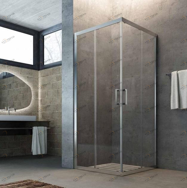 Glass1989 Душевая кабина угловая хрустальная с раздвижной дверцей Showering sun-id-1441287