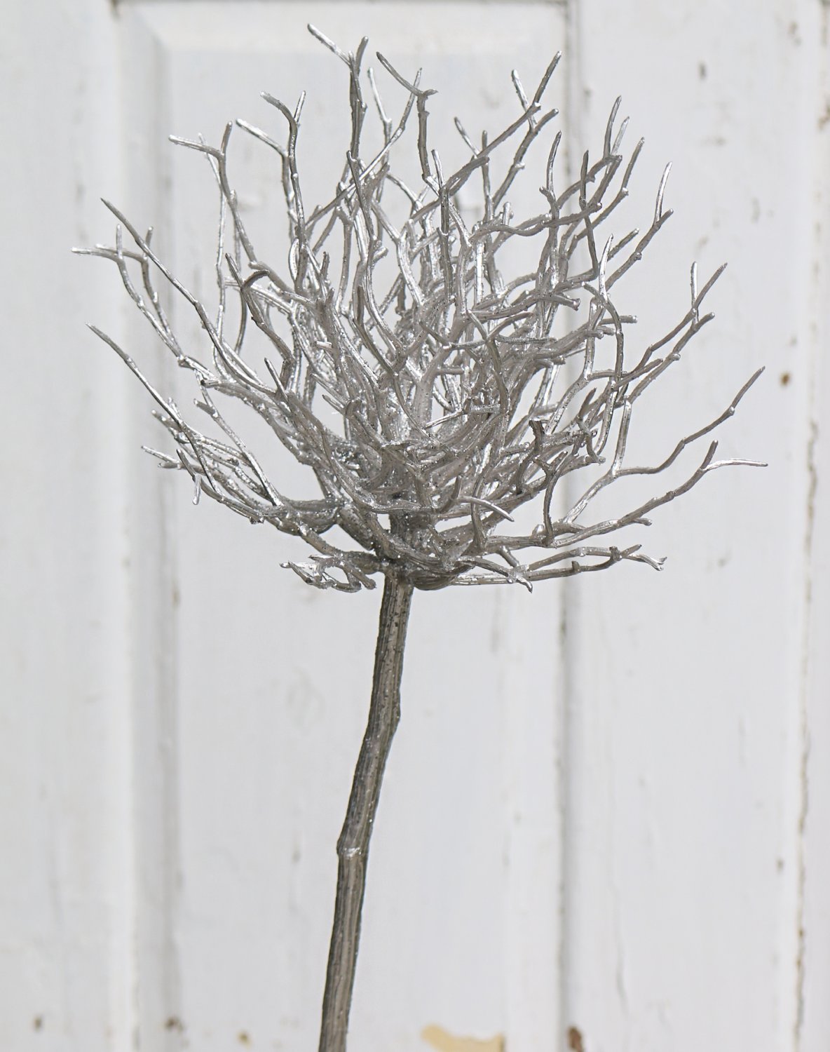 5706 996 a3 Ветка шелковая, 60 см, серебристая H-andreas 