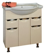 Тумба Жасмин-76 2 ящ. беж. эмаль с раков. Дрея 75/НСВ-1675