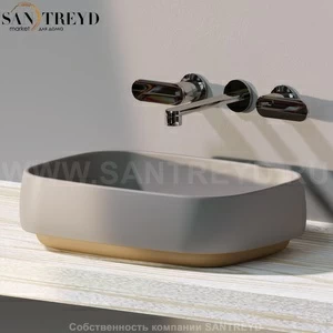 FG50A10199004 Накладная раковина на столешницу  прямоугольная Ceramica Flaminia Flag