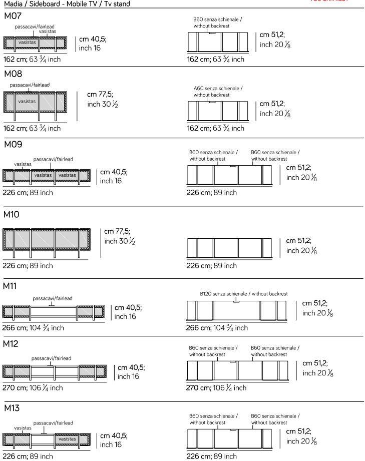 AMURA Буфет из лакированной древесины с распашными дверцами Sistema parere 2 sun-id-1489206 - Вид №9