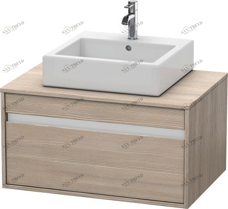KT669403131 Тумбочка подвесная Ketho #KT6694 800 x 550 мм Сосна серебристая, декор Duravit