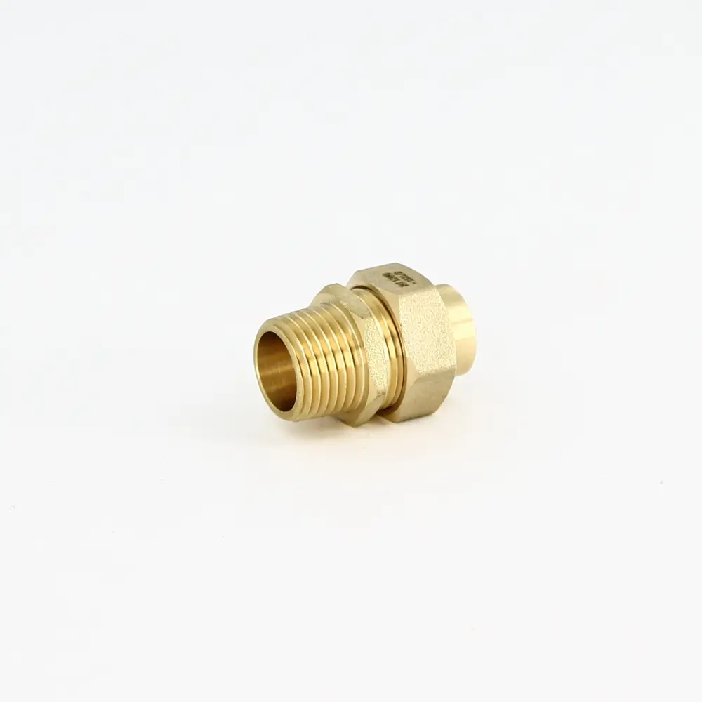 Муфта разъемная Hailiang ø1/2"x15 мм с коническим уплотнением наружная резьба медь 88673402 STLM-2001210 