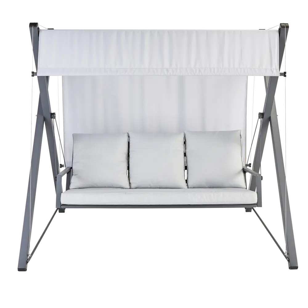 Качели садовые BEGINIA Odyssea сталь светло-серый STLM-2115748 - Вид №2