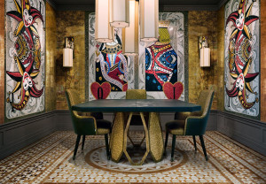 Квадратный металлический стол