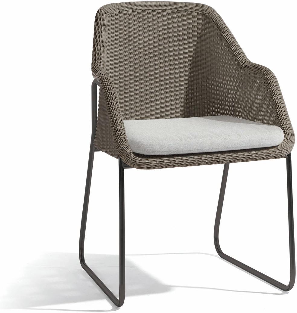 Стул лава шнур 2мм орешник Manutti Mood MNST630