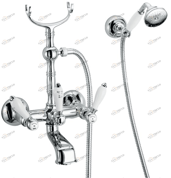 Fir Italia Настенный смеситель для ванны с ручным душем Melrose 21 2131212