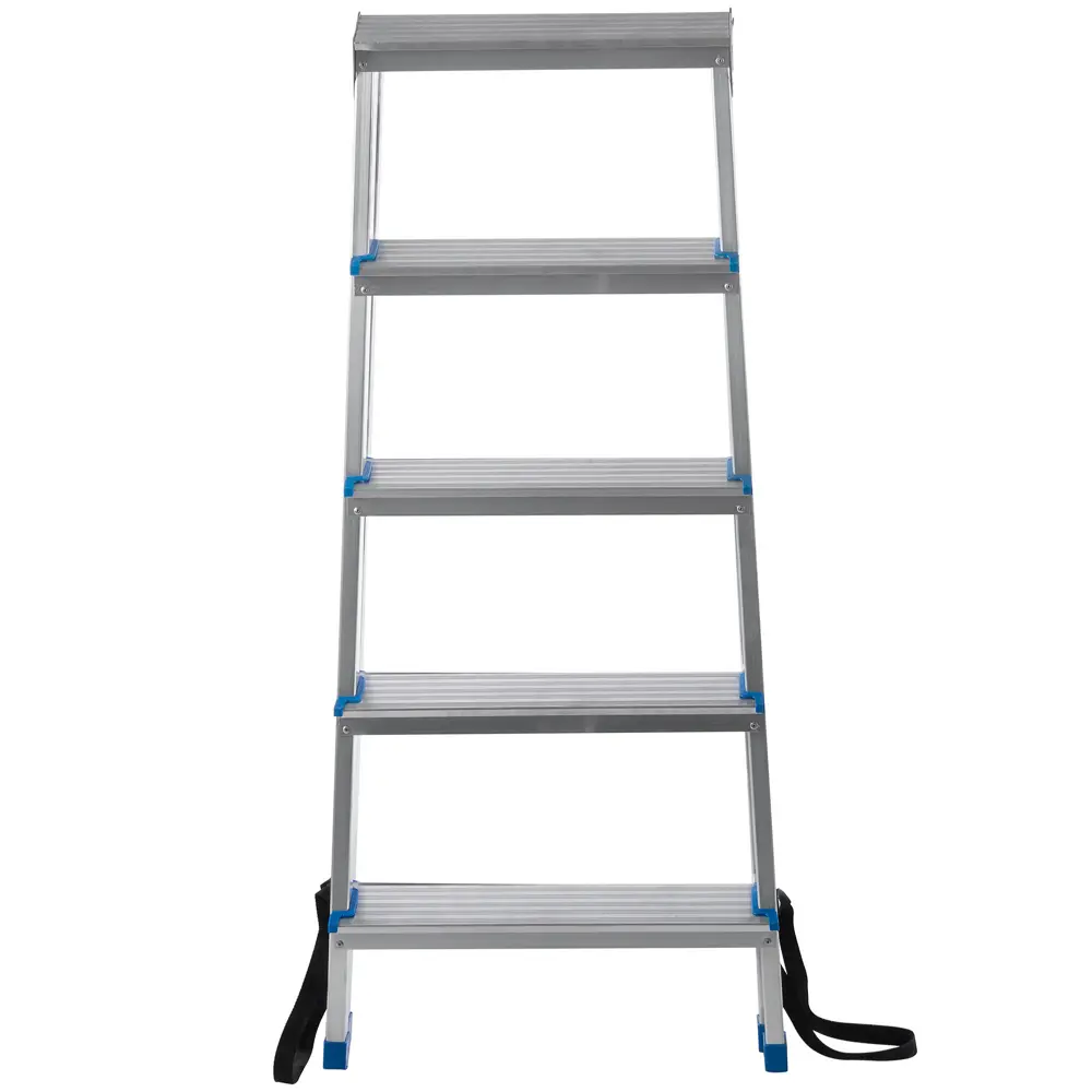 Стремянка LADDERBEL двусторонняя алюминиевая с 5 ступенями 18502519 STLM-0011022 - Вид №1