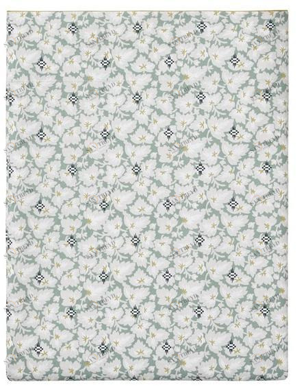 Alexandre Turpault Печатные хлопковые простыни с цветочными мотивами Feuilles d'ikat sun-id-1489607