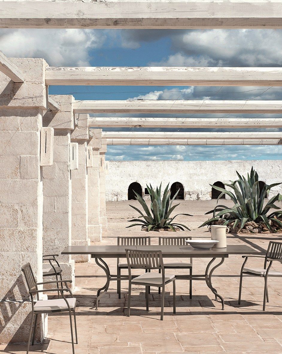 Стальной прямоугольный садовый стол Ethimo эликсир ARCH-00048307 - Вид №1