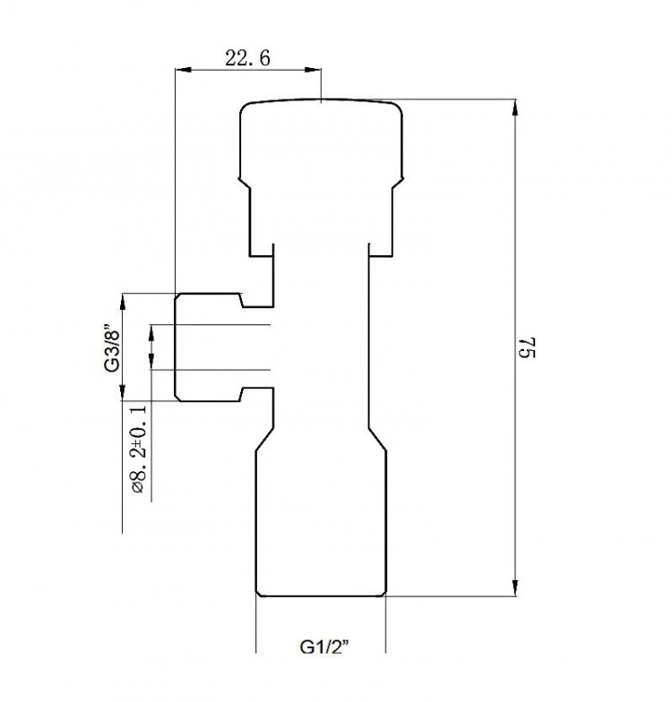 B7883AA Угловой кран Ideal Standard NO SUITE DEFINED  - Вид №1