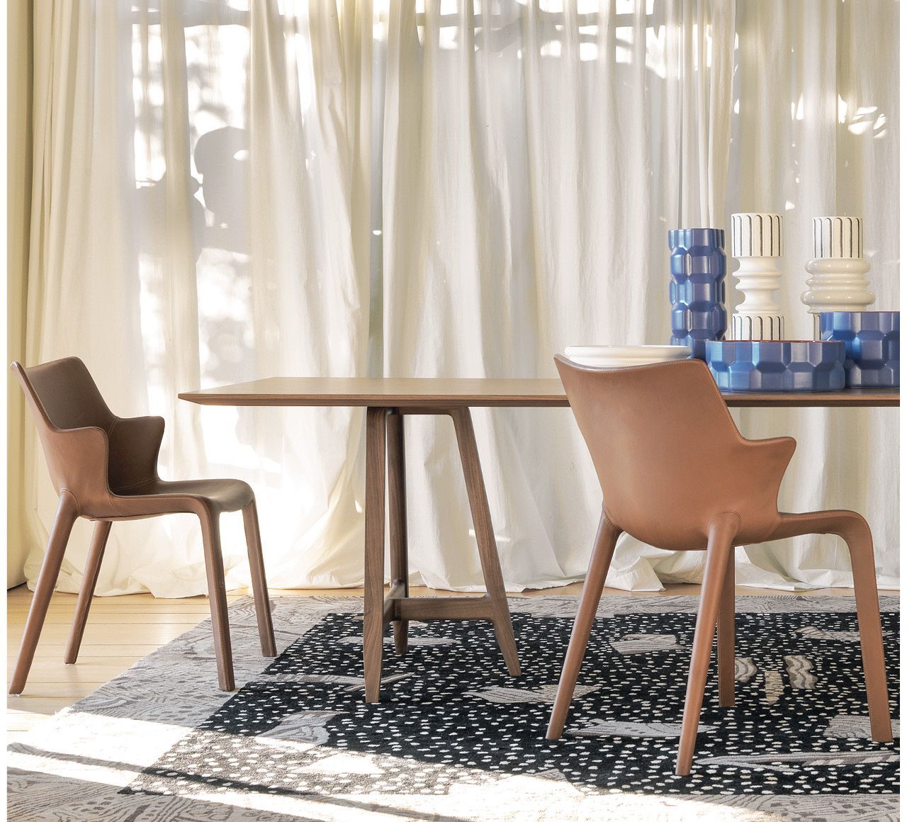 Кожаный стул с подлокотниками Driade Lou Read ARCH-00147392 - Вид №3