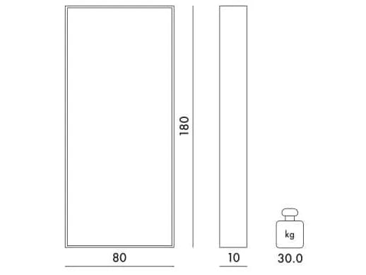 Настенное зеркало PMMA с рамкой Kartell ONLY ME ARCH-00108243 - Вид №29