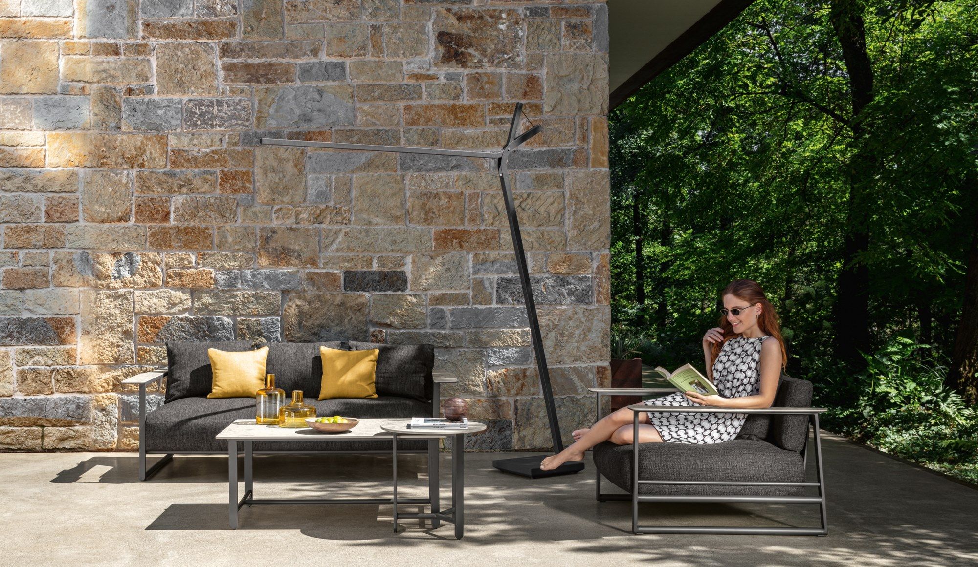 2-местный тканевый садовый диван Talenti Riviera ARCH-00108441 - Вид №2