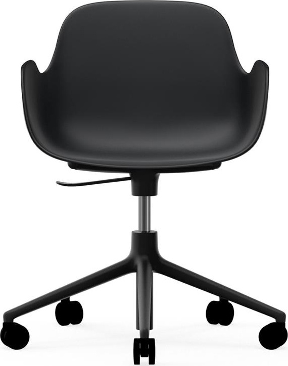606152 Кресло Swivel 5W Gaslift Black Alu Black Normann Copenhagen Form - Вид №1