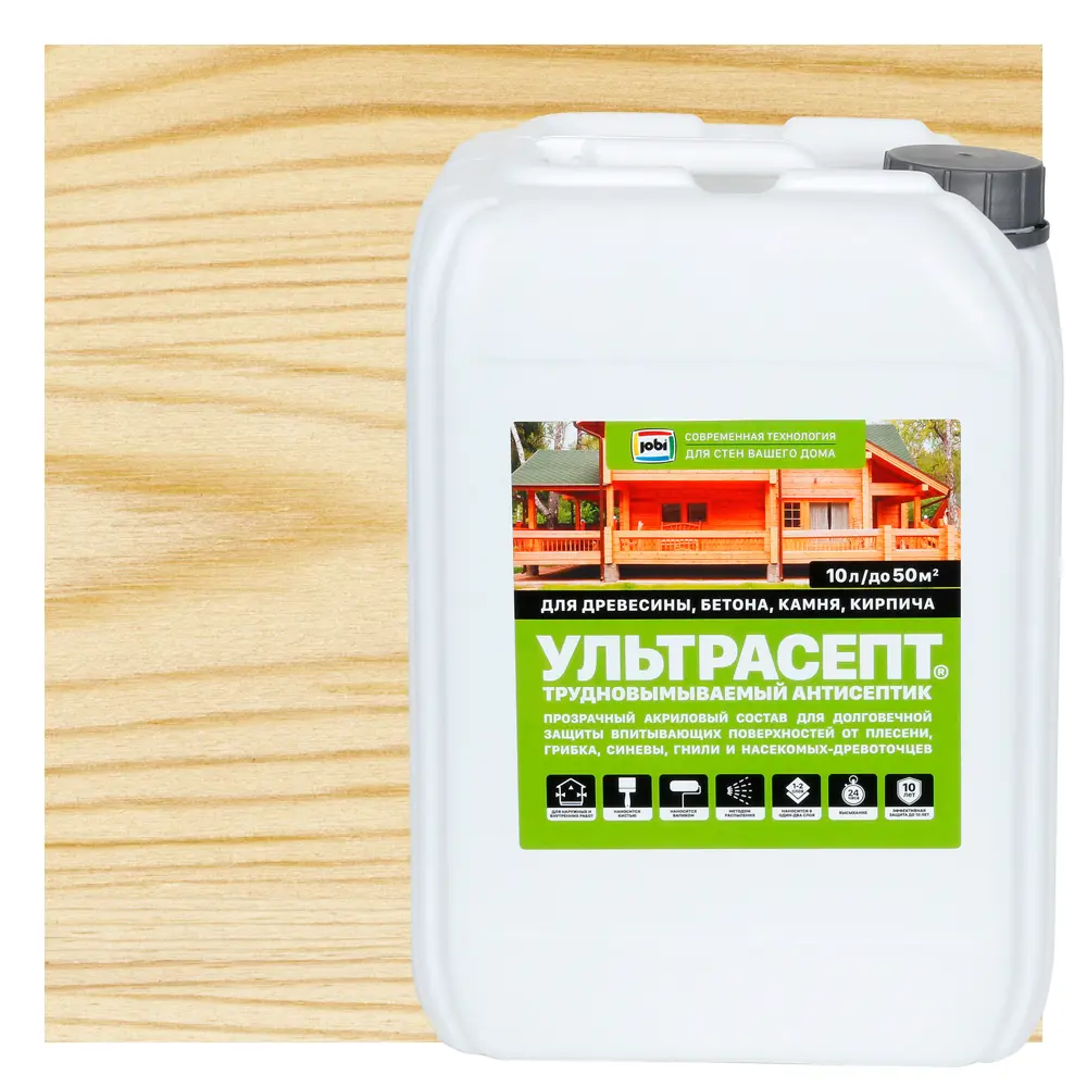 Jobi Ультрасепт — антисептик-гель для дерева и камня 10 л 82200705 STLM-0021864
