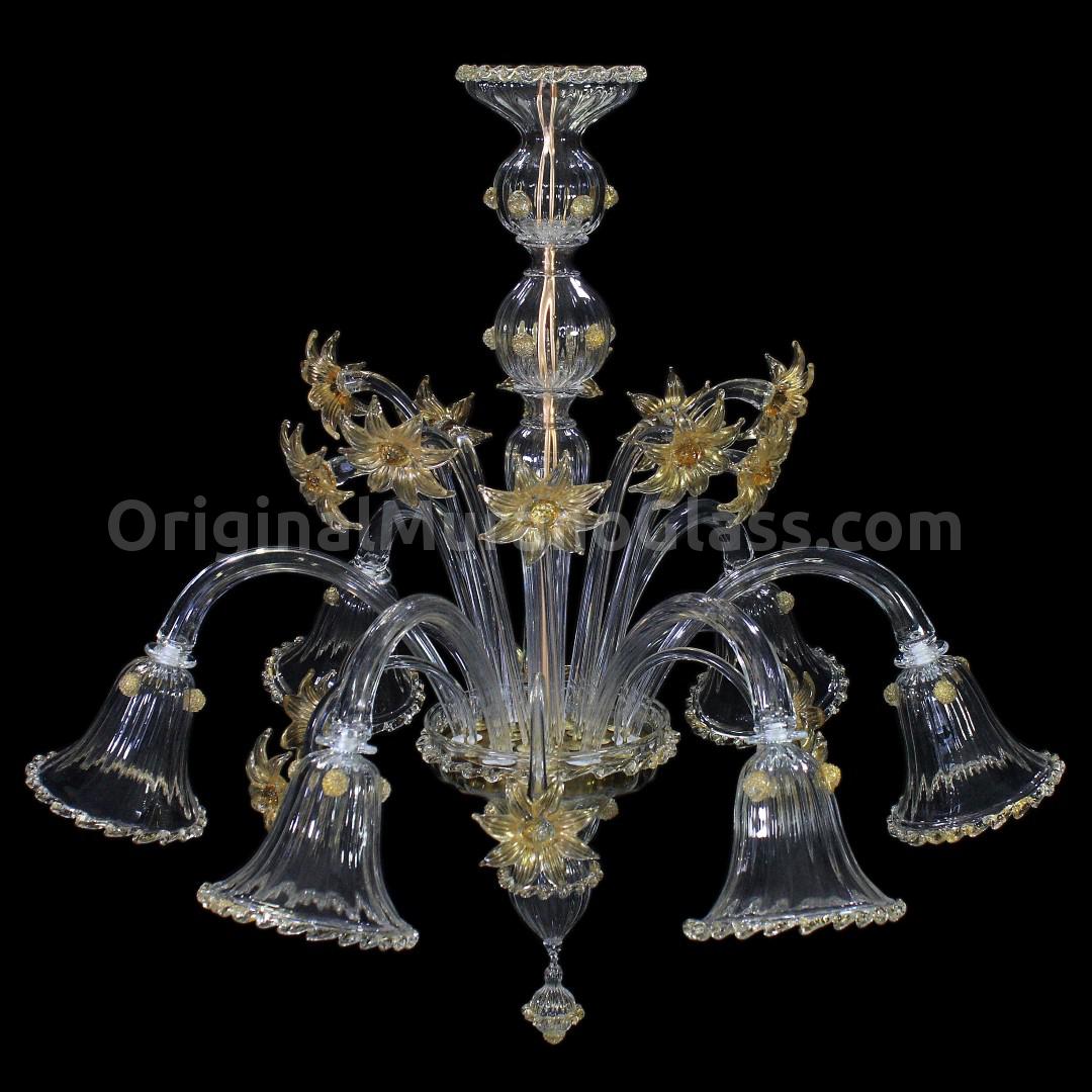 1130 ORIGINALMURANOGLASS Люстра Кувшинка - Флорал - муранское стекло OMG  см  - Вид №1