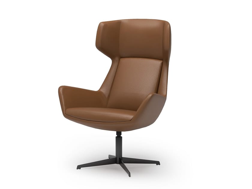 Вращающееся спицевое кресло с подлокотниками SCHNEEWEISS interior SPACE LOUNGE ARCH-00057117