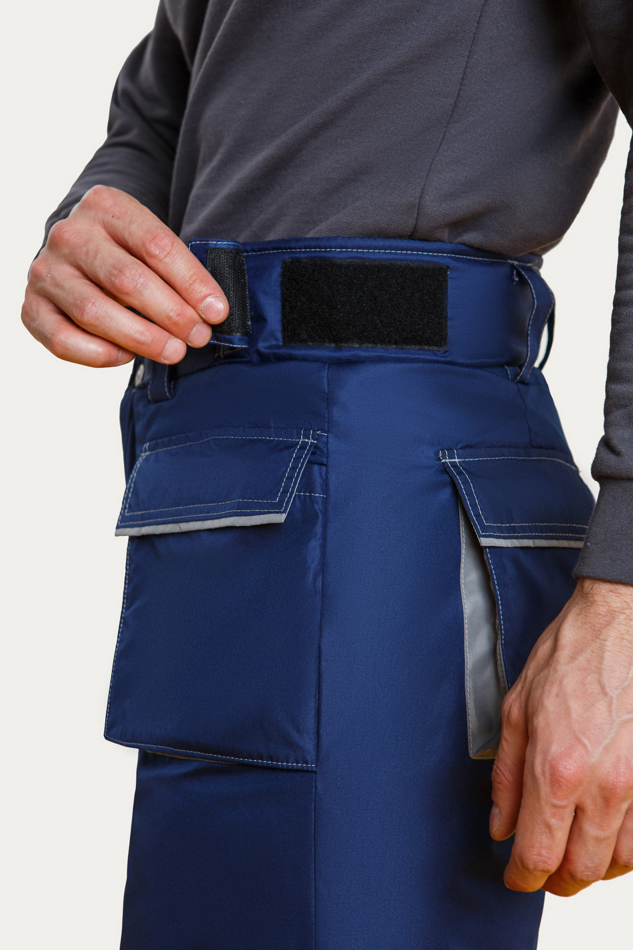 64815 Костюм "Арктика" зимний синий-серый  Зимняя спецодежда  размер 60-62/182-188  - Вид №24