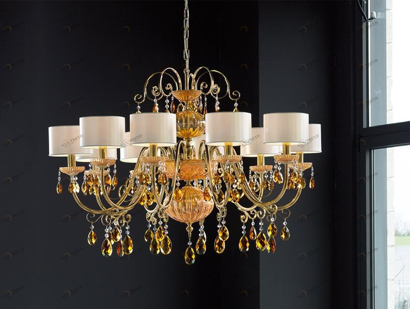 Masiero Железная люстра с кристаллами Antika sun-id-1475791