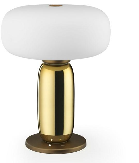GHIDINI1961 Настольная лампа из латуни и сатинированного стекла sun-id-1410761 - Вид №1