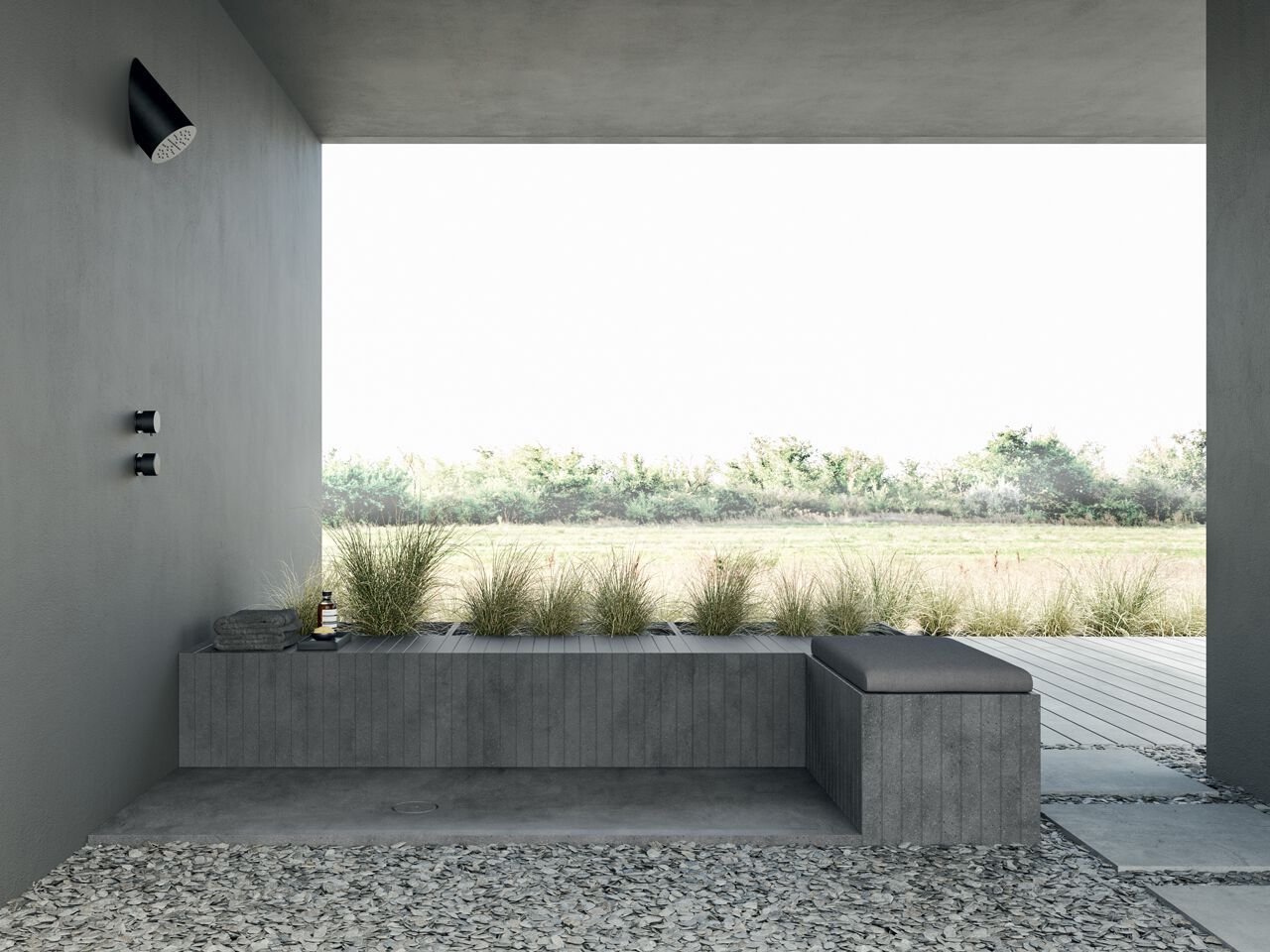 Журнальный столик в Corian® Rexa уникальный открытый ARCH-00024720 - Вид №2