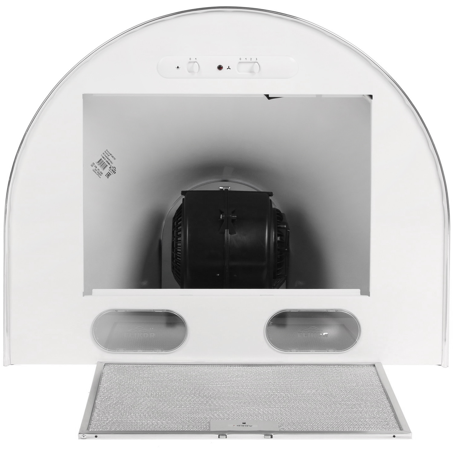 0174279 Вытяжка каминная ELIKOR Эпсилон 60П-430-П3Л белый/серебристый STDN-0024871 - Вид №6