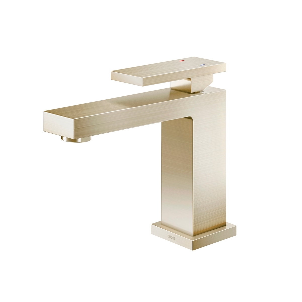 00925344 Одинарный рычаг для ванной комнаты с матовым золотом Docol NEW EDGE 